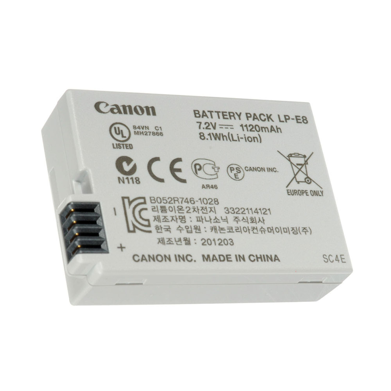   باطری LP-E8 کانن      Canon Battery Pack LP-E8